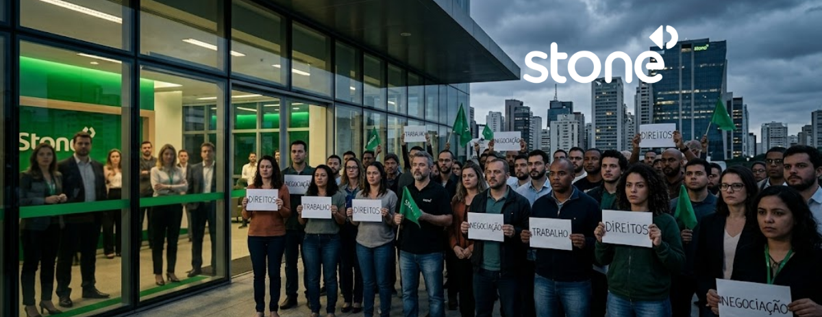 Justiça intervém e Stone negocia demissões (STNE)